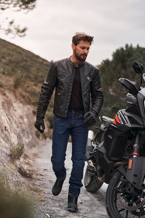 Kurtka motocyklowa skórzana SHIMA WINCHESTER 2.0 BLK